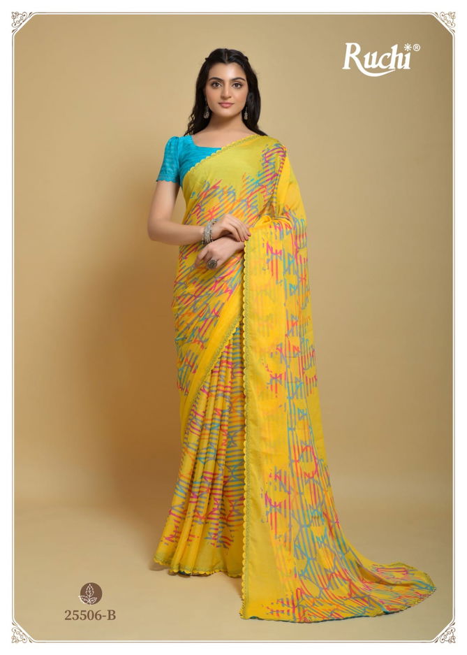  Raagsutra By Ruchi Silk Georgette Printed Sarees Catalog